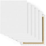 Arteza 16x20" Professional Stretched White Blank Canvas, Bulk Pack of 6, Primed, 100% Cotton for Painting, Acrylic Pouring, Oil Paint & Wet Art Media, Canvases for Artist, Hobby Painters & Beginner