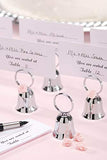 Darice Place Card Holder - Bell - Silver - 2.5 Inches x 12 Pieces