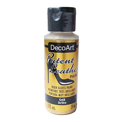 DecoArt Patent Leather Paint 2oz-Gold