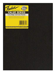 Fredrix Value Series Cut Edge Canvas Panel, 8 x 10 in, Black, Pack of 25