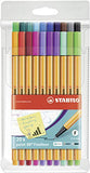 STABILO AZN8820-3 Point 88 Fineliner Wallet of 20 Assorted Colours