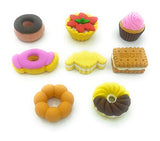 OHill Pack of 46 Pencil Erasers Assorted Food Cake Dessert Puzzle Erasers for Birthday Party