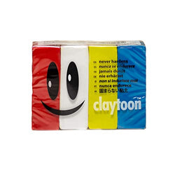 Van Aken International – Claytoon – Non-Hardening Modeling Clay – VA18161 – Circus – red, White,