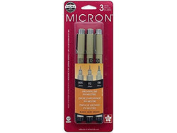 Sakura Pigma Micron Pen Set .20.30.50mm Blk 3pc