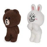 GUND LINE Friends Plush Stuffed Animal, Brown and Cony Set of 2, 4"