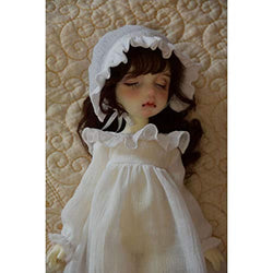 HMANE BJD Dolls Clothes 1/4, Sleepwear Night Skirt Pajamas Clothes Set for 1/4 BJD Dolls (No Doll)