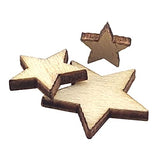 200 Pcs Mix Sizes Unfinished Wood Stars Slices Blank Natural Wooden Stars Shapes Cutouts Ornaments Tags for DIY Wedding Art Crafts Christmas Decorations