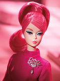 60th Anniversary Barbie Fashion Model Collection Proudly Pink Doll, 11.5-Inch, with Vintage Face Sculpt, Pink Hair and Logo Purse