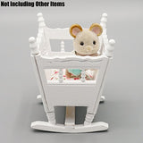 Odoria 1:12 Miniature Baby Doll Crib Dollhouse Nursery Furniture Accessories