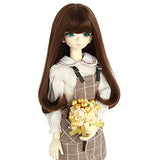 AIDOLLA BJD Doll Wig 1/4 SD Dolls 7-8 inch Girls Gift Temperature Synthetic Fiber Long Curly Synthetic Hair