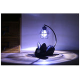 Resin Cat Design lamp Creative Night Light Table Bedside Lamps for Reading (Iron Wire Lampshade)