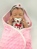 AVANI DOLL ''Jodie'',Lifelike Newborn Baby Doll Handmade Reborn Baby Doll,16 inch Realistic Soft Vinyl Sleeping Baby Girl Doll