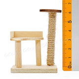 Odoria 1:12 Miniature Cat Scratching Post Tree Tower Dollhouse Furniture Accessories
