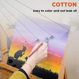 CONDA Artist Canvas Panels 11 x 14 inch, 24 Pack, Primed, 100% Cotton, Artist Quality Acid Free Canvas Board for Painting & Oil