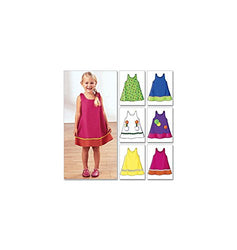 BUTTERICK PATTERNS B3772 Toddler's & Children's Dress, Size 1-2-3
