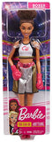 Barbie Boxer Brunette Doll with Boxing Outfit Featuring Short Top with Barbie Graphic, Metallic Boxing Shorts and Pink Boxing Gloves, for Ages 3 and Up 