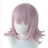 JoneTing Purple Wig Cosplay for Girls Short Bob Wigs Wavy Synthetic Hair Wigs for Game Cosplay Costume