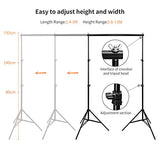 YISITONG Photography Video Studio Lighting Kit Softbox Umbrella Continuous Lighting Set with 4 Backdrops 6.2ft x 10ft Background Stand Support System for Photo Studio Product Portrait Video Shooting