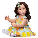 Zero Pam 22 inch Reborn Baby Doll Girl Full Body Silicone Realistic Baby Dolls Smile Girls Anatomically Correct