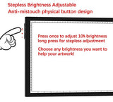 A3 Diamond Painting Light Pad with Stand Tracing Light Board Drawing Light Box Light Table for Weeding Vinyl Stepless Dimming Diamond Art Light Borad for Cricut Animation Skeching(A3+Stand)