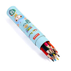 Colored Pencils, Vibrant Color Presharpened Pencils for School Kids Teachers, Soft Core Art Drawing Pencils for Coloring, Sketching, and Painting (Blue, 12)