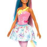 Barbie Dreamtopia Unicorn Doll (Blue & Pink Hair), with Skirt, Removable Unicorn Tail & Headband, Toy for Kids Ages 3 Years Old and Up