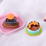 5 Pcs Miniature Dessert Cake Dollhouse Pretend Play Toy, Realistic Fake Cake Cupcake Model Home Staging Equipment Crafts Photography Props Home Decoration