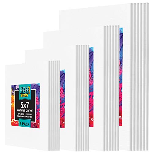8x10 blank painting canvases pack of six