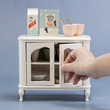 Aizulhomey Metal Dollhouse Miniature Furniture Cupboard Set Perfect for Barbie Dollhouse Furniture Accessories 1:6 Scale 25 Piece