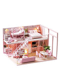 Flever Dollhouse Miniature DIY House Kit Creative Room with Furniture for Romantic Artwork Gift (Meeting Your Sweet)