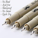 Mr. Pen- Black Fineliners, Fine Point Pens, 0.25mm, 4 Pack, Bible Pens No Bleed, Fine Tip Pens, Ultra Fine Point Pens, Black Fineliner Pens, Black Fine Point Pens, Black Art Pens, Fineliner Pen Black