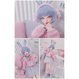 LiFDTC BJD Dolls 1/4, 41.5cm 16.3 Inch Cute Anime Action SD Doll Ball Jointed Doll with Full Set Clothes Shoes Eyes Wig Makeup Accessories Fashion Dolls Girls Gift