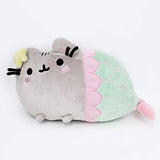 GUND Pusheen Mermaid with Star Plush Stuffed Animal Cat, 12" & Pusheenicorn Plush Stuffed Animal Rainbow Unicorn, 13"