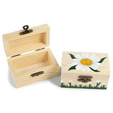 Bright Creations Unfinished Wood Treasure Chest Box with Lid & Locking Clasp (12 Pack)
