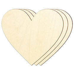 14 Inch Wooden Hearts for Crafts, 3 Pack Large Heart Shaped Blank Wood Slices for Ornaments Valentine's Wood Hearts Cutouts for Door Hanger, Wedding,Christmas