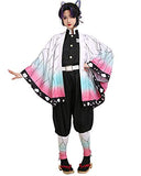 miccostumes Women's Kochou Shinobu Kimono Cosplay Costume Outfit (X-Small, Multicolored)