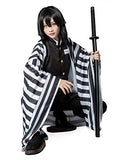 Cosfun Iguro Obanai Cosplay Costume Kimono Outfit mp005381 (X-Small)