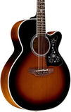 Takamine EF450C Thermal Top Acoustic-Electric Guitar Brown Sunburst