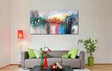 Abstract Landscape Canvas Wall Art Handmade Modern Oil Paintings Lake Scenery Picture