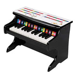JOYMOR Classical Small Kids Piano, 25-Key Grand Piano for toddles, Musical Instrument Toy with Song Book (Black)