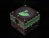 Trousselier - Ballerina - Photoluminescent Musical Cube Box - Glow in The Dark - Dark Pink