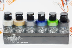 Createx Wicked Colors Pearl Set Airbrush Paint Water Based 6 2oz W105
