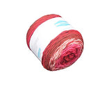 Big Cakes Self Striping Yarn- Wextile Acrylic Multicolor Wonderful Knitting Roll Perfect for Crochet & Knitting, 350 Meters 380 Yards per Ball (#12)