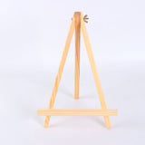 9.4" Tall Natural Pine Wood Tripod Easel Photo Painting Display Portable Tripod Holder Stand& Adjustable Wooden Tripod Tabletop Holder Stand for Canvas