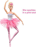 Barbie Doll Magical Ballerina Doll Blonde Hair Light-Up Feature Tiara and Pink Tutu Ballet Dancing Poseable Kids Toys