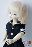 JD268 6-7inch 16-18CM Tiny Curly Short Mohair BJD Wigs 1/6 YOSD Mohair Doll Wigs (Blond)