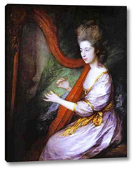 Louisa, Lady Clarges by Thomas Gainsborough - 8" x 10" Gallery Wrap Giclee Canvas Print - Ready to Hang