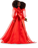 Barbie Collector Mattel 75th Anniversary Doll in Red Chiffon Gown, Brunette