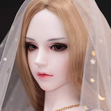 HGFDSA 1/3 BJD Doll SD Dolls 65Cm Movable Joints with Hair Makeup Gift Collection Christmas Decoration Fashion Handmade Doll