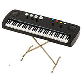 Seawoo Miniature Electronic Organ with Case Mini Musical Instrument Mini Electronic Keyboard Miniature Dollhouse Model Electone Christmas Ornament (5.51"x1.79"x3.72")